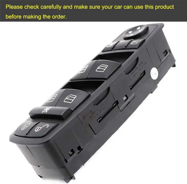 Alt view image 3 of 6 - A1698206610 Electric Power Window Control Switch Front Left Driver Window Master Switch for Benz W169 W245 A/B180 A/B200