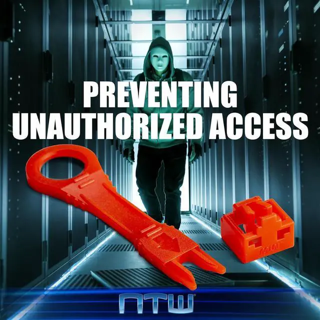 Alt view image 3 of 7 - NTW- Archtech NL-PBK10-YL Locking RJ45 Port/Dust Blocker with Color Coded Keys