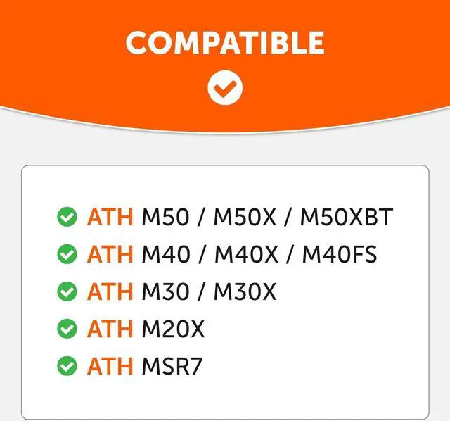 Alt view image 2 of 6 - WC BandZ V2 Protective Headband Cover for Audio Technica ATH M Series Headphones - Machine Washable, No More Flaking Leather - Compatible with M50X / M50XBT / M50 / M40X & More | (Black)