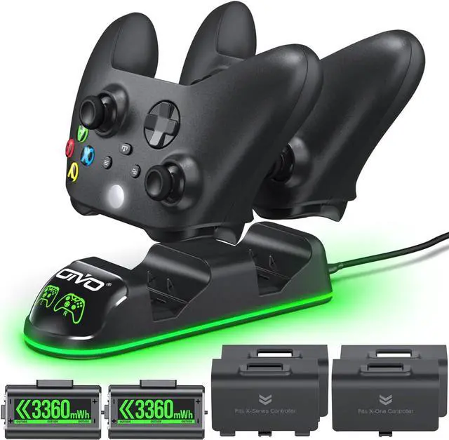 Main image of OIVO XSX Controller Charger Station with 2 Packs Rechargeable Battery Packs for Xbox Series X/S/One/Elite/Core Controller, Xbox Charging Dock, Charge Kit, Charger Station for Xbox Controller