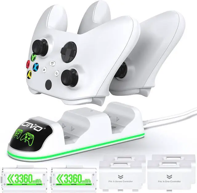 Main image of OIVO Controller Charger Compatible with Xbox Series, One/S/X Controller, Dual Charging Station Updated LED Strap,Charger Docking Station with 2 Rechargeable Battery Packs