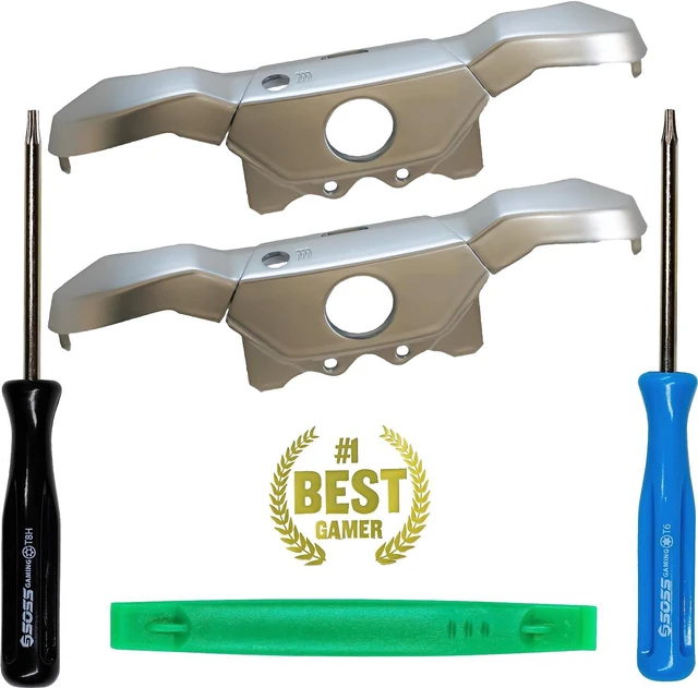 Main image of SOSS GAMING® 2024 Upgraded Bumpers Replacement Kit - Ultra Durable Version - Comes with T6 T8 Screwdriver Repair and Fix - For Xbox One Elite Series 1 Controllers - LB RB Button Triggers Parts