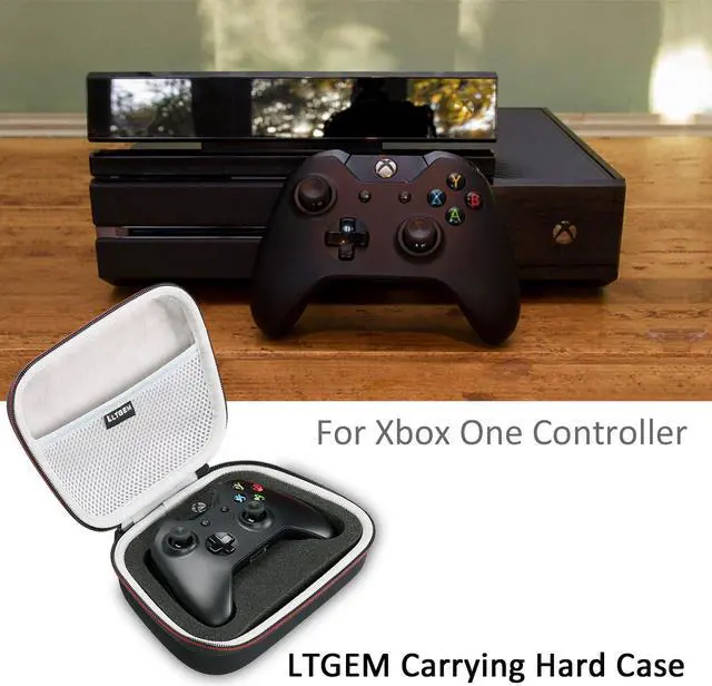 Alt view image 2 of 7 - LTGEM EVA Hard Case Travel Carrying Portable Storage Bag for Xbox One/Xbox One S/Xbox One X Controller with Mesh pocket Fits Plug & Cables