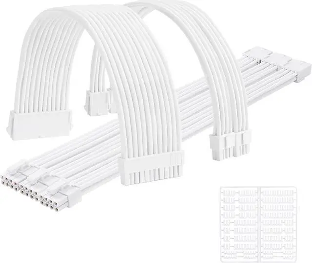 Main image of FormulaMod Sleeve Extension Power Supply Cable Kit 18AWG ATX 24P+ (2) EPS 8-P+(3) PCI-E8-P with Combs for PSU to Motherboard/GPU