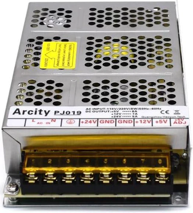 Alt view image 2 of 7 - Arcity 5V 12V 24V Output Switching Power Supply Unit Adjustable for Video Multi Games Machine Console Cocktail CCTV Computer DIY New