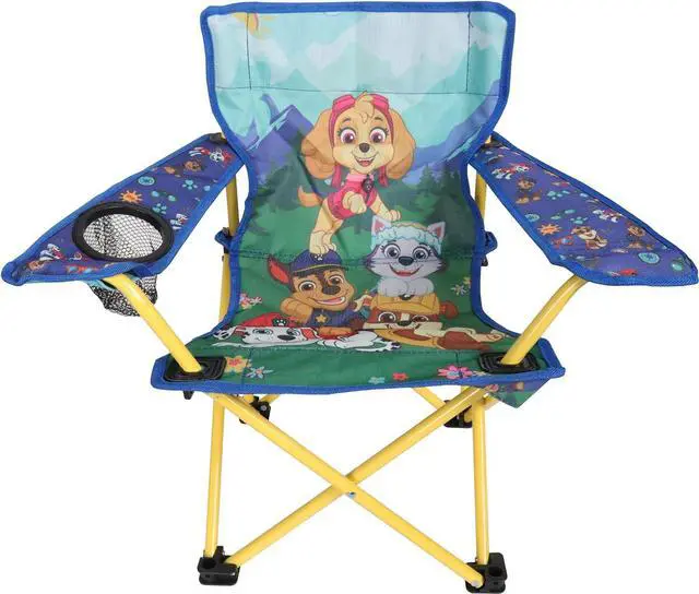 Main image of Paw Patrol Kids Camp Chair, Outdoor Chair for Kids with Cup Holder and Carry Bag