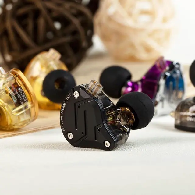 Alt view image 2 of 7 - kbear st12 Plus 2m Long IEM Cable and kz zs10 pro in Ear Monitor Headphones