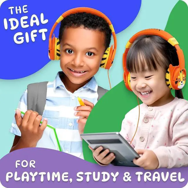 Alt view image 4 of 6 - Kidrox Toddler Headphones for 1 + Year Old  85dB Volume Limited Baby Headphones for Toddlers 1-3, Infant Headphones, Wired Child Headphones for Airplane Travel, Toddler Headphones for 2 Year Old