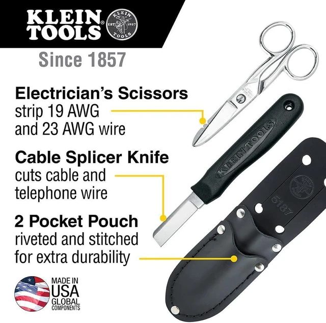 Alt view image 2 of 7 - Klein 46037 7-1/2-Inch Cable Splicer's Kit