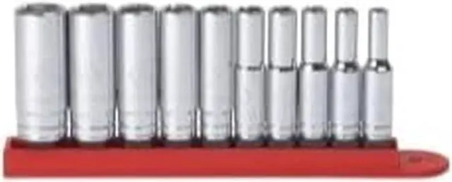 Main image of GEARWRENCH 10 Pc. 1/4" Drive 6 Pt. Deep Socket Set, SAE - 80305