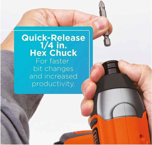 Alt view image 5 of 6 - BLACK+DECKER 20V MAX Cordless Drill and Impact Driver, Power Tool Combo Kit with Battery and Charger (BD2KITCDDI)