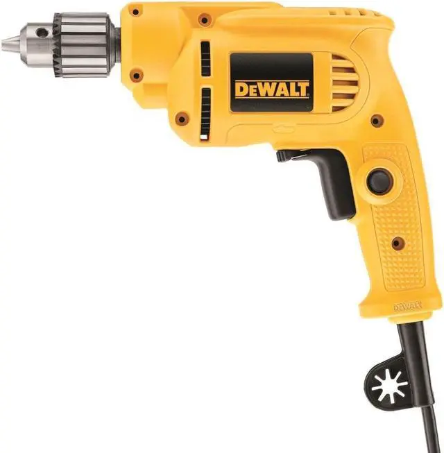 Main image of DEWALT Corded Drill with Keyed Chuck, 7.0-Amp, 3/8-Inch (DWE1014)