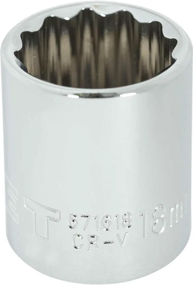 Alt view image 4 of 7 - JET 12-Piece 3/8-inch Drive Metric, Regular, 12 Point, Chrome Socket Set, 601234