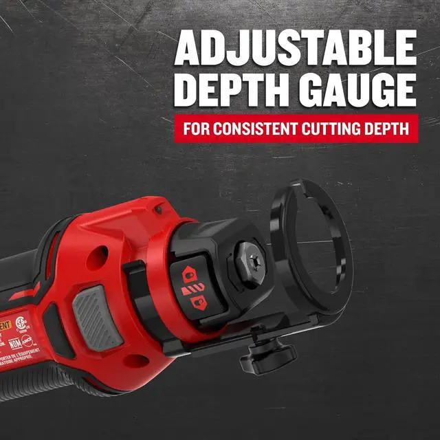 Alt view image 3 of 7 - CRAFTSMAN 20V MAX Cordless Drywall Cutting, Tool Only (CMCE200B)