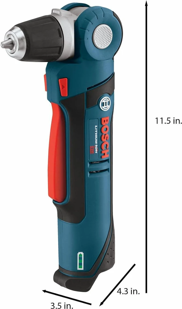 Alt view image 2 of 7 - Bosch PS11N 12V Max 3/8 in. Angle Drill (Bare Tool) , Blue