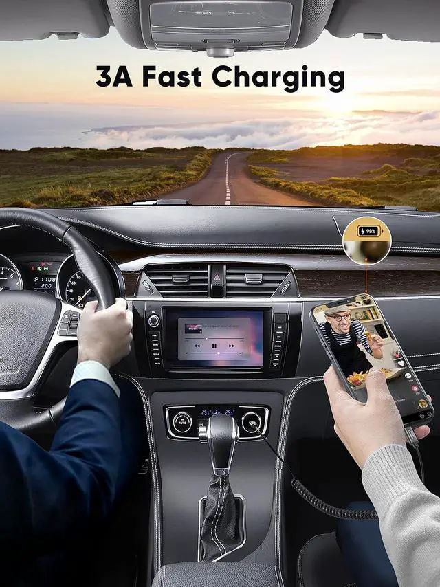 Alt view image 3 of 7 - Coiled Cable 5FT USB C Cable 3A Fast Charging Coiled USB C to USB C with Premium Aluminum Shell Stretched 1.5-5 Feet for MacBook Pro Air Galaxy S21 S20 S10 etc