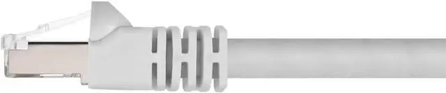 Alt view image 2 of 5 - Monoprice Cat6A Ethernet Patch Cable - Network Internet Cord - RJ45, 550Mhz, STP, Pure Bare Copper Wire, 10G, 26AWG, 10ft, White