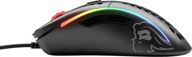 Alt view image 4 of 7 - Glorious Model D Wired Gaming Mouse - 68g Superlight Honeycomb Design, RGB, Ergonomic, Pixart 3360 Sensor, Omron Switches, PTFE Feet, 6 Buttons - Matte Black