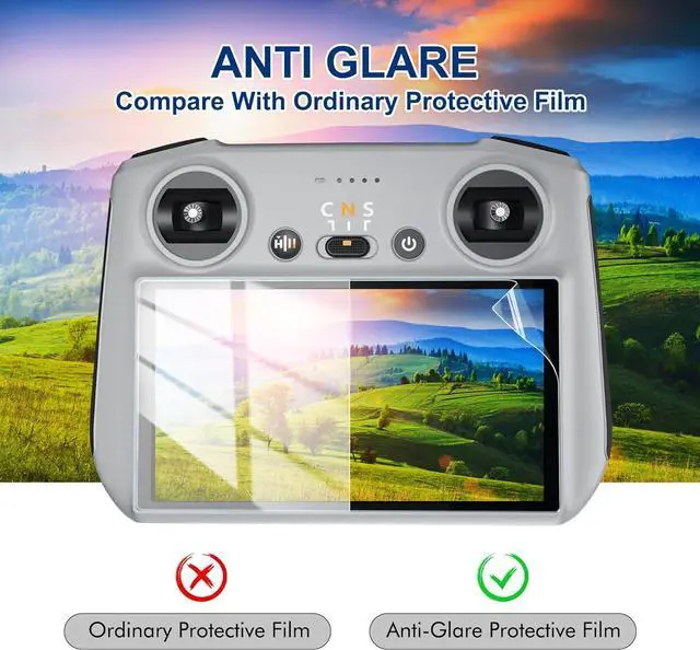 Alt view image 2 of 6 - STARTRC Mini 4 Pro Anti-Glare Matte Tempered Glass Screen for DJI Mini 4 Pro/Mini 3 Pro/Mini 3/Air 3/Air 2S/Mavic 3 Pro/Mavic 3 Classic RC/RC 2 Controller Accessories (2 PACK)