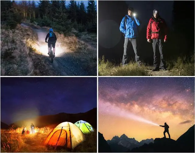 Alt view image 6 of 7 - Bolder LC40 Flashlight LED Torch Super Bright 400 Lumens CREE LED IPX5 Water Resistant 5 Modes High/Medium/Low/Strobe/SOS Indoor/Outdoor (Camping Hiking and Emergency Use)