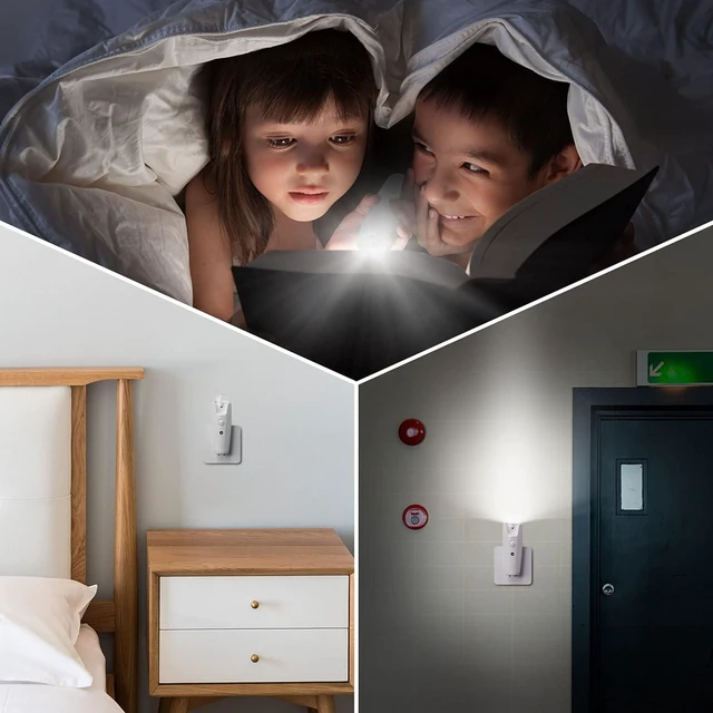 Alt view image 4 of 4 - THOVAS Emergency Flashlights for Home Power Failure, Plug-in Power Failure Light, Rechargeable Night Light, Multi-Function Emergency Lights for Home, 2 Pack