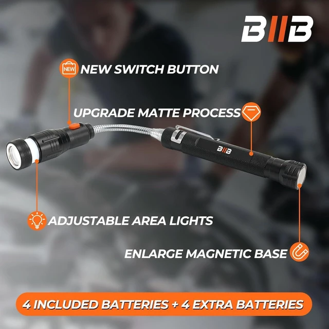 Alt view image 3 of 6 - BIIB Gifts for Men, LED Magnetic Pickup Tools Birthday Gifts for Men, Mens Gifts for Dad Him Husband Grandpa, Fathers Day Dad Gift from Daughter Wife, Tools for Men, Useful Father's Day Gift Ideas