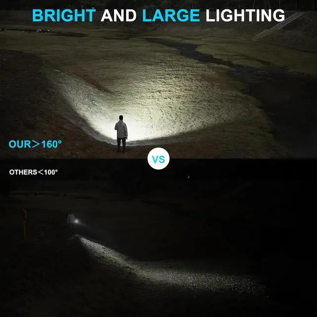 Alt view image 3 of 7 - C3 Flashlight 1200 High Lumens Rechargeable Flashlights 6 Modes Super Bright IP68 LED Tactical Flashlight for Camping Home Emergency Rescue Hunting Inspection Repair Tool Gifts for Men