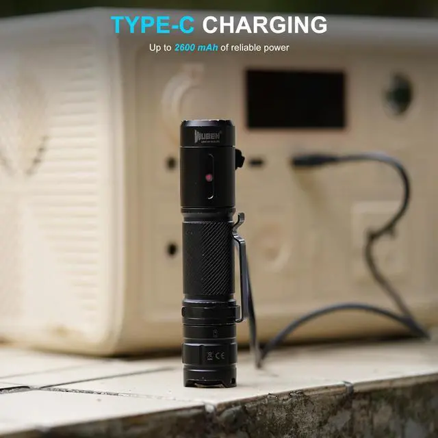 Alt view image 5 of 7 - C3 Flashlight 1200 High Lumens Rechargeable Flashlights 6 Modes Super Bright IP68 LED Tactical Flashlight for Camping Home Emergency Rescue Hunting Inspection Repair Tool Gifts for Men