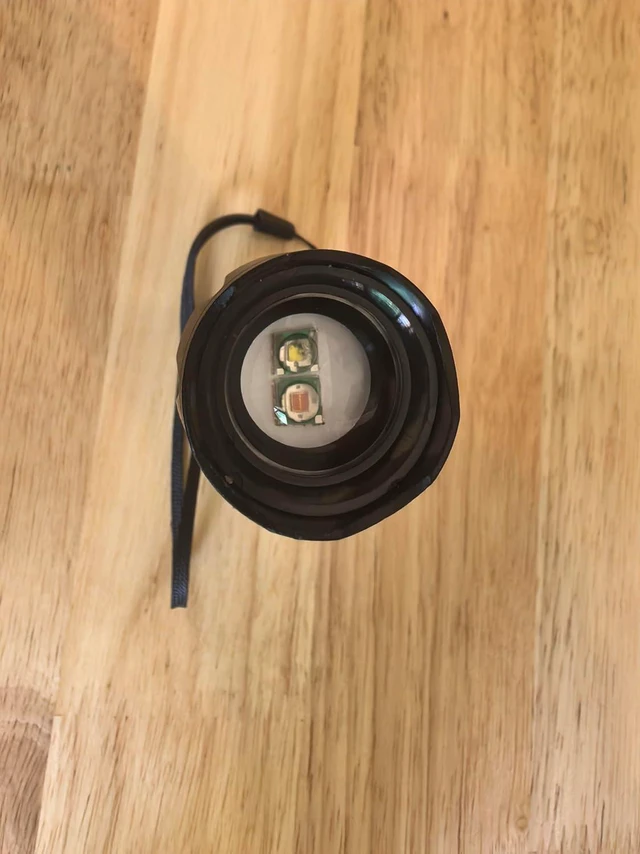Alt view image 7 of 7 - Rechargeable Red Light FlashlightTactical Flashlights 2 in 1 White Lights and LED Red Hunting Light2 Modes, Coon Hunting Lights Detector,Night Observation, Astronomy, Aviation.