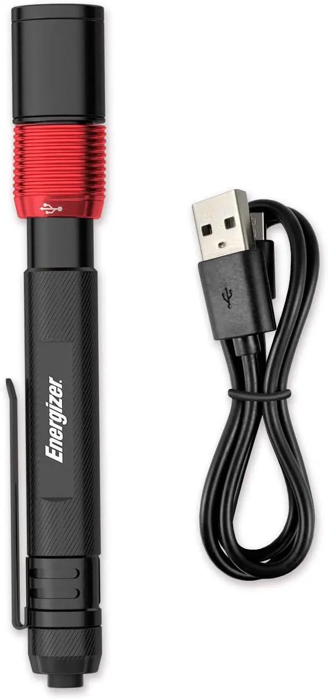 Alt view image 7 of 7 - X400 Rechargeable Pen Light Water Resistant Mini Flashlight Bright 400 Lumens LED Work Light for Mechanic Tools (USB Cable Included)