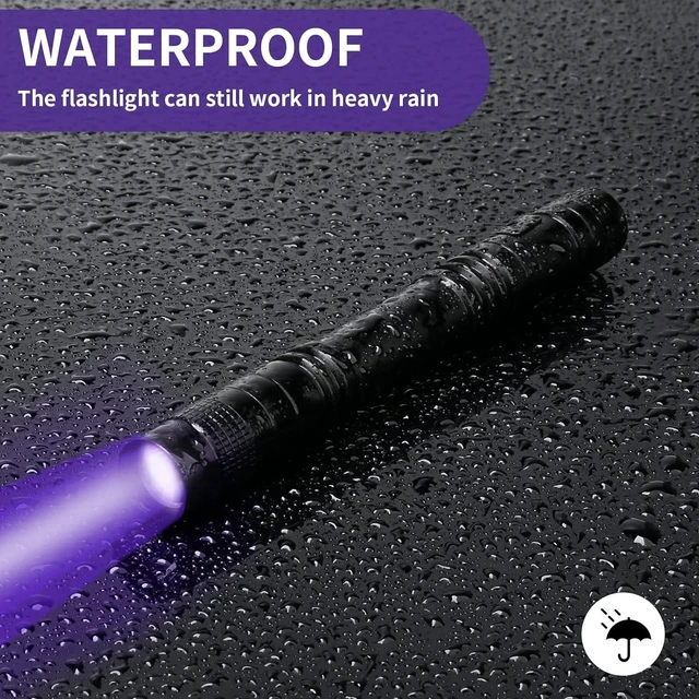 Alt view image 6 of 7 - COSOOS UV Black Light Flashlights, 4 Pack 395nm Mini Pen Lights with Clip, Waterproof Ultraviolet Flashlights for AC Leak, Pet Urine, Scorpion, Hotel Inspection, Dry Stain and Bed Bug Detection