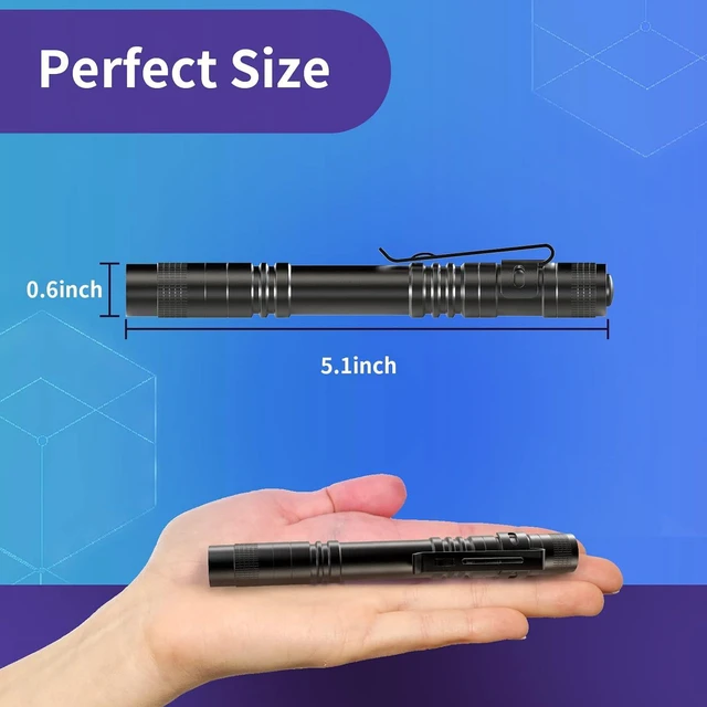 Alt view image 4 of 7 - COSOOS UV Black Light Flashlights, 4 Pack 395nm Mini Pen Lights with Clip, Waterproof Ultraviolet Flashlights for AC Leak, Pet Urine, Scorpion, Hotel Inspection, Dry Stain and Bed Bug Detection