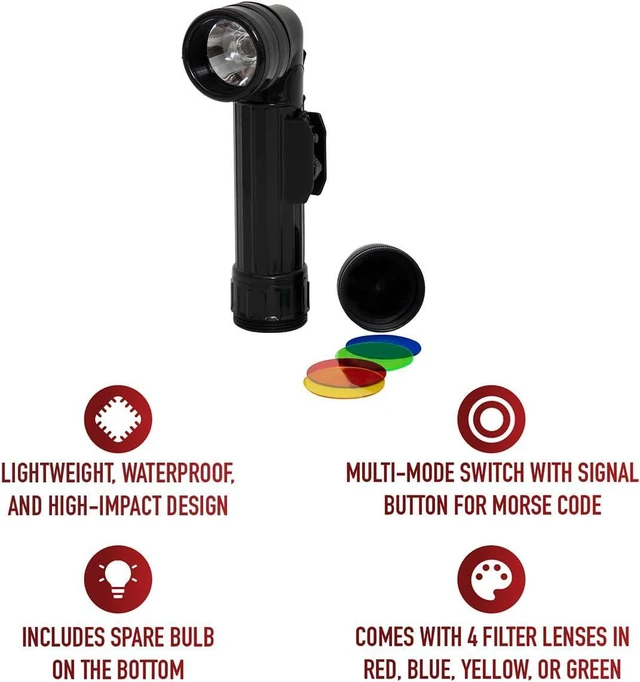 Alt view image 2 of 5 - Rothco G.I. Type D-Cell Flashlights, Black