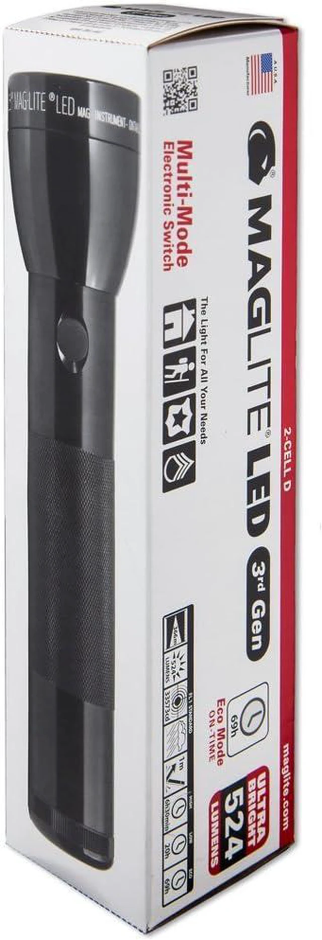Alt view image 2 of 3 - MagLite ML300L LED 2-Cell D Display Box, Black
