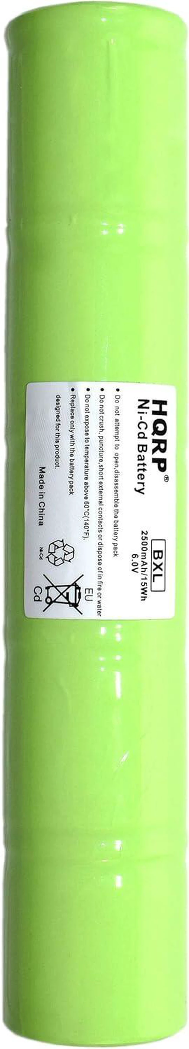 Alt view image 5 of 7 - HQRP Ni-Cd 1/2D 6V 2500mAh Rechargeable Battery Works with Maglite 201701/40070249 / ESR4EE3060 / ET2600D / ML5000 / N38AF008A Battery Replacement