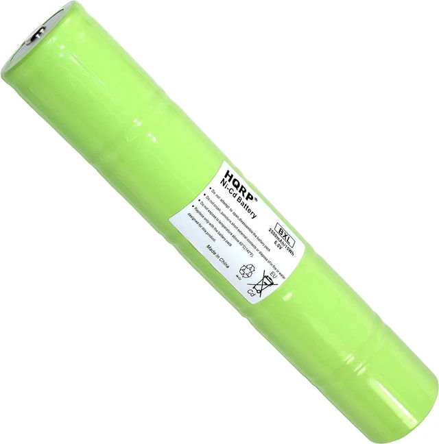 Main image of HQRP Ni-Cd 1/2D 6V 2500mAh Rechargeable Battery Works with Maglite 201701/40070249 / ESR4EE3060 / ET2600D / ML5000 / N38AF008A Battery Replacement