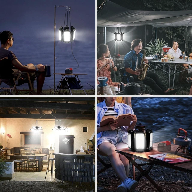 Alt view image 7 of 7 - LIVOWALNY Cordless LED Work Light for Milwaukee 18V Battery,68W 6800LM 18V LED Garage Light, Flood Light, LED Light, Hanging Light, Battery Light 6+1 Deformable Panels