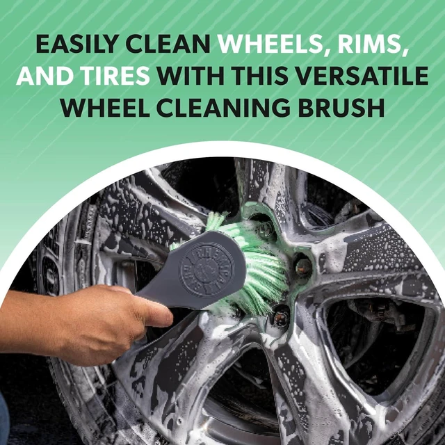 Alt view image 2 of 6 - Chemical Guys Wheelie All Exterior Surface and Wheel Brush (Safe for Cars, Trucks, SUVs, RVs, Motorcycles, & More) Green