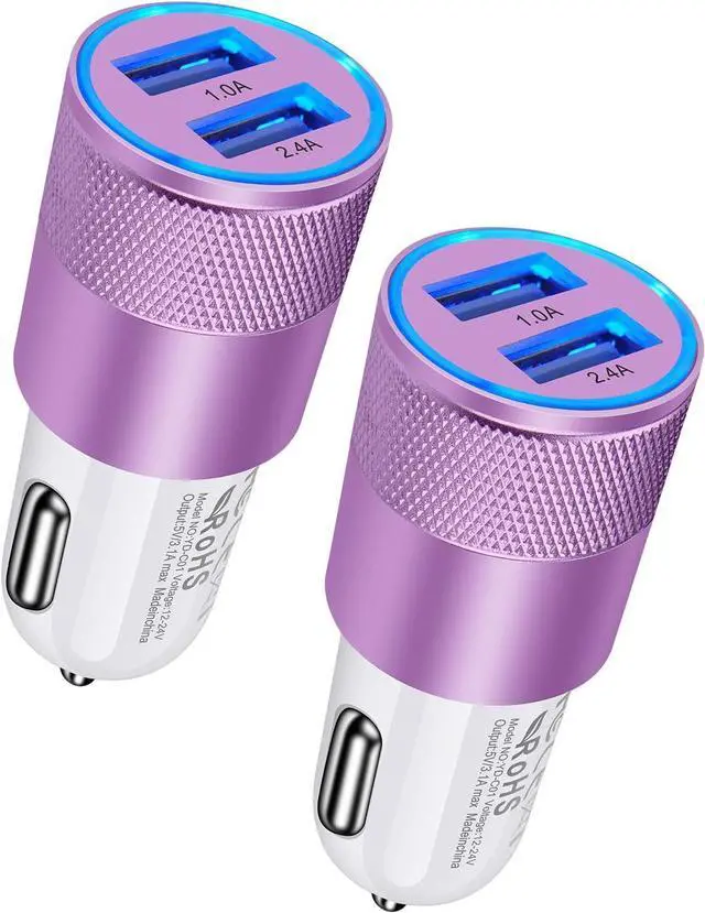 Main image of AILKIN USB C Car Charger, 2PCS 60W iPhone Fast Charging Car Adapter, Dual Port PD3.0 Type C Power Delivery Car Charger Block Plug Compatible with iPhone 15 14 13 12 11 Pro Max XR X 8 Samsung Google