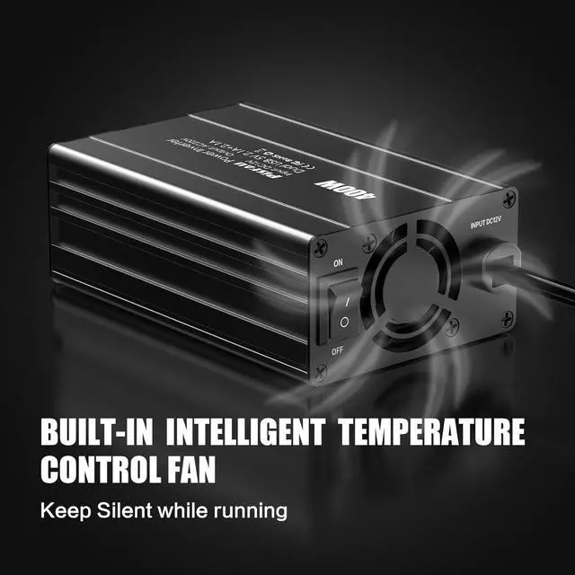 Alt view image 3 of 7 - 400W Car Power Inverter,DC 12V to 110V AC Car Plug Adapter Outlet Converter with [65W USB-C] /USB-Fast Charger(24W) car Charger for Laptop Computer