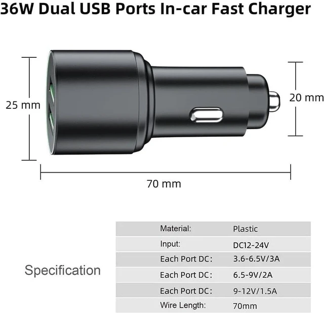 Alt view image 7 of 7 - OHLPRO 3-in-1 Retractable Backseat Car Charging Station, 36W Fast Car Charger for All Phones (iPhone, Samsung), Ideal for Lyft, Turo, Uber, Taxi, Rideshare, Customer Charging Dock Attach to Headrest
