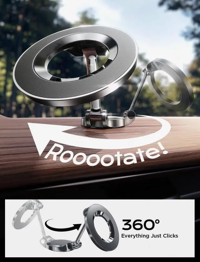 Alt view image 5 of 7 - for Magsafe Car Mount Ultra Magnetic Dashboard Phone Holder Car Accessories for iPhone 16 Pro Max Gifts for Men Women Him Her Fit for iPhone16 Pro/Pro Max 15 14 13 12