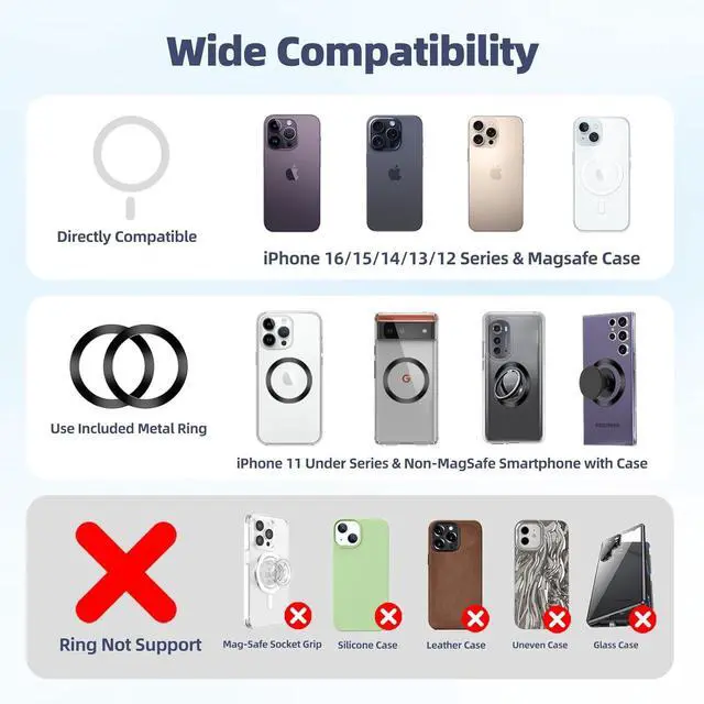 Alt view image 6 of 7 - for MagSafe Cup Phone Holder: Magnetic Cupholder Car Mount for Tesla Truck Vehicle SUV - 360° Adjustable Long Neck Mag Safe Cell Phone Cradle with Expandable Base for iPhone  Google