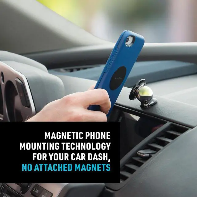 Alt view image 3 of 7 - Steelie Orbiter Dash Kit - Magnetic Dashboard Phone Mount - Easy-to-Use & Durable Cell Phone Car Holder