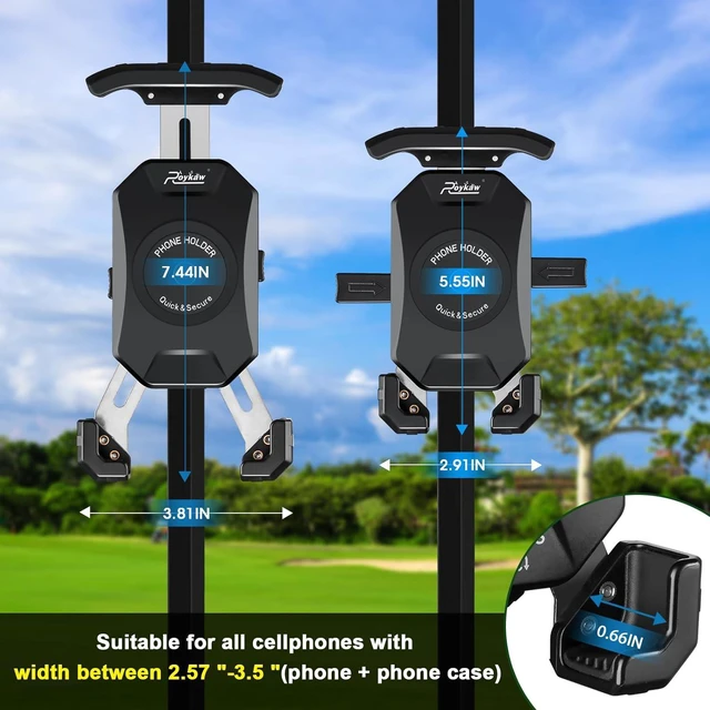 Alt view image 5 of 7 - Roykaw Golf Cart Magnetic Phone Holder Mount Compatible with EZGO/Club Car/Yamaha, Compatible with iPhone/Galaxy/Google Pixel, Ultra Strength Magnet/360° Rotatable/One-Handed Pick & Place