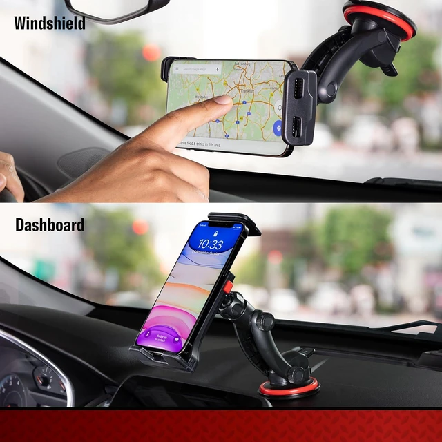 Alt view image 2 of 7 - Custom Accessories 23383 Universal Super Stick Windshield/Dash Mount Phone/Tablet Holder