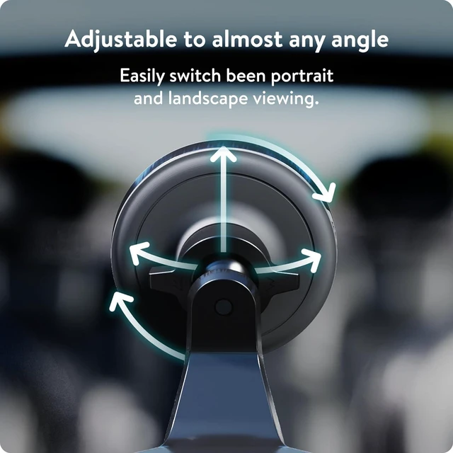Alt view image 4 of 7 - Mous MagSafe Compatible Car Mount Phone Stand - Phone Suction Mount Compatible with iPhone 16/15/14/13/12 Series Phones and MagSafe Compatible Cases