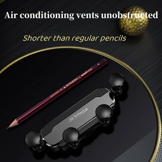 Alt view image 3 of 6 - QruiLanTu Car Vent Phone Mount Gravity Cell Phone Holder Never Blocking Vent with Rotatable Swing Arm Hands Free Universal Extension Clip Air Phone Holder Car Fit for All Phones iPhone Samsung