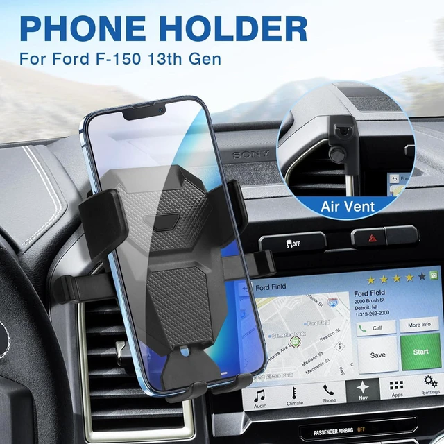 Alt view image 2 of 7 - FIILINES Phone Holder for Ford F-150 2015-2020,360 Degree Rotation Cell Phone Mount for F-150 Accessories, Air Vent Phone Mount Compatible with 4-7 Inch Phones