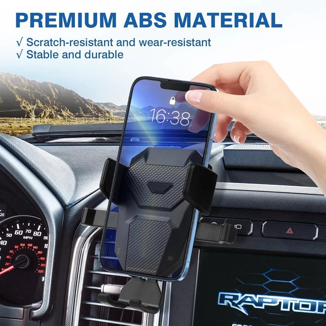 Alt view image 4 of 7 - FIILINES Phone Holder for Ford F-150 2015-2020,360 Degree Rotation Cell Phone Mount for F-150 Accessories, Air Vent Phone Mount Compatible with 4-7 Inch Phones